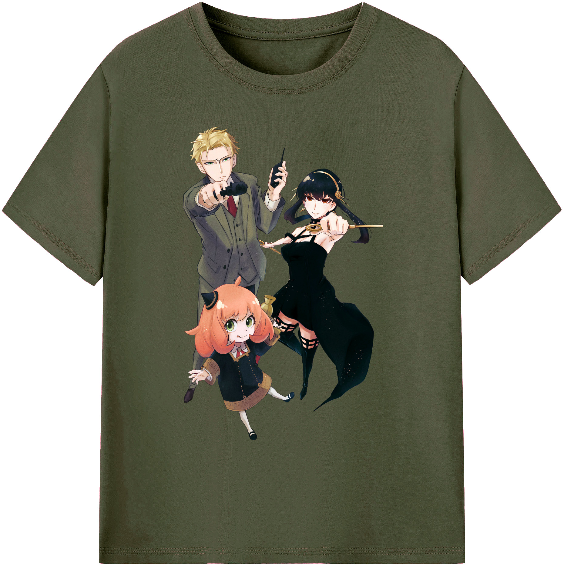 （画像用） SPY×FAMILY间谍家家酒 綿100％ メンズ半袖Tシャツ｜肌触りやわらか＆通気性
